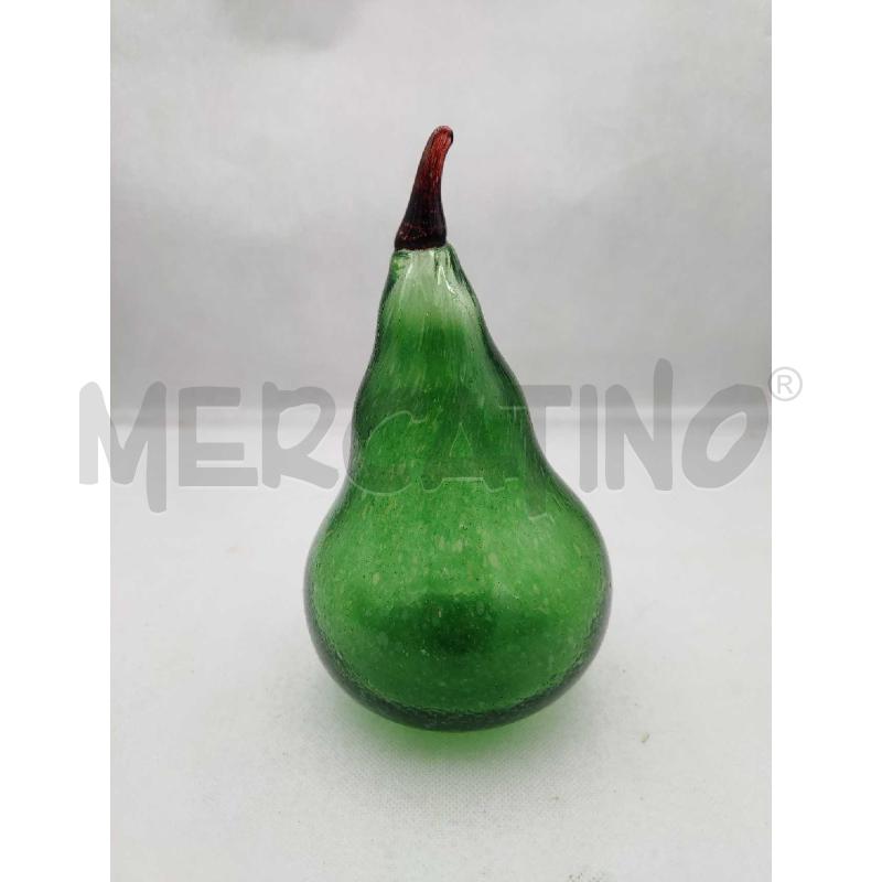PERA VETRO MURANO VERDE | Mercatino dell'Usato Settimo torinese 1