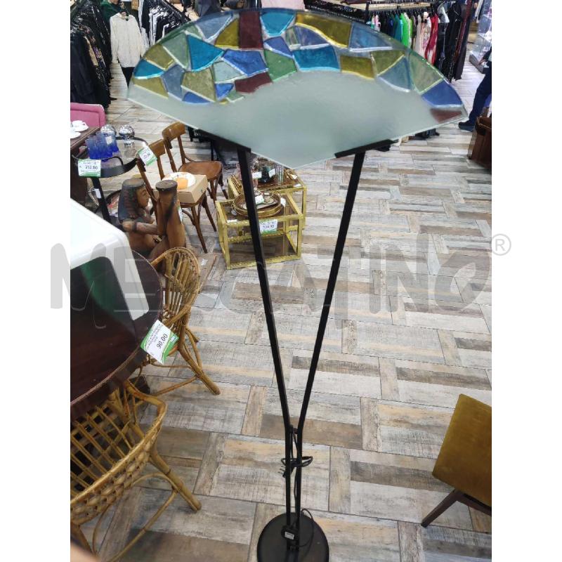 PIANTANA ANNI 80 VETRO DISCO MOSAICO  | Mercatino dell'Usato Settimo torinese 1