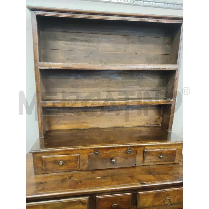 PIATTAIA VECCHIA CREDENZA FINE SETTECENTO COLOR MARRONE  | Mercatino dell'Usato Settimo torinese 2