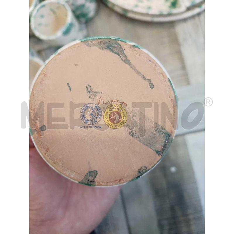PIATTI FRATELLI' COLI' SERVIZIO 18 PZ SCHIZZI VERDI  | Mercatino dell'Usato Settimo torinese 4
