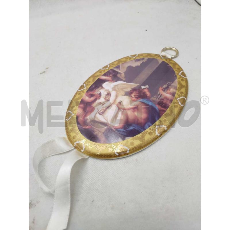 PIATTO CERAMICA ANGELI E PUTTI STAMPA DIPINTA | Mercatino dell'Usato Settimo torinese 3