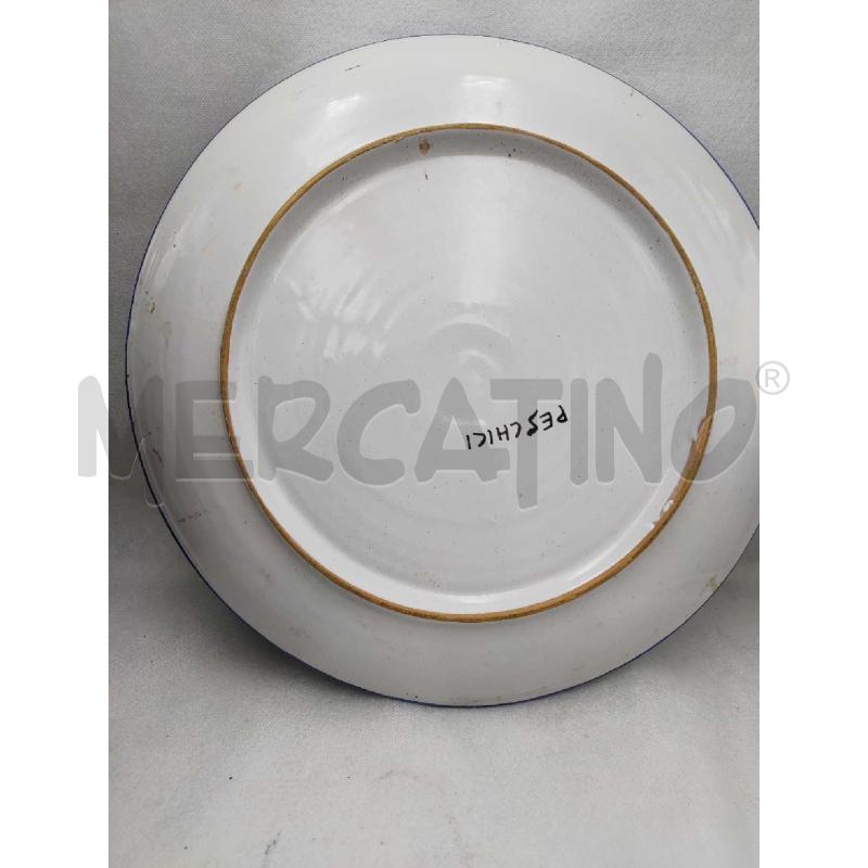 PIATTO CERAMICA PESCHICI DIPINTO  | Mercatino dell'Usato Settimo torinese 2