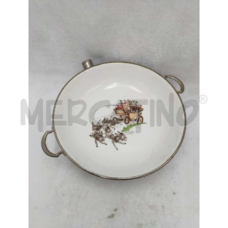 PIATTO TERMOS METALLO E CERAMICA | Mercatino dell'Usato Settimo torinese 1