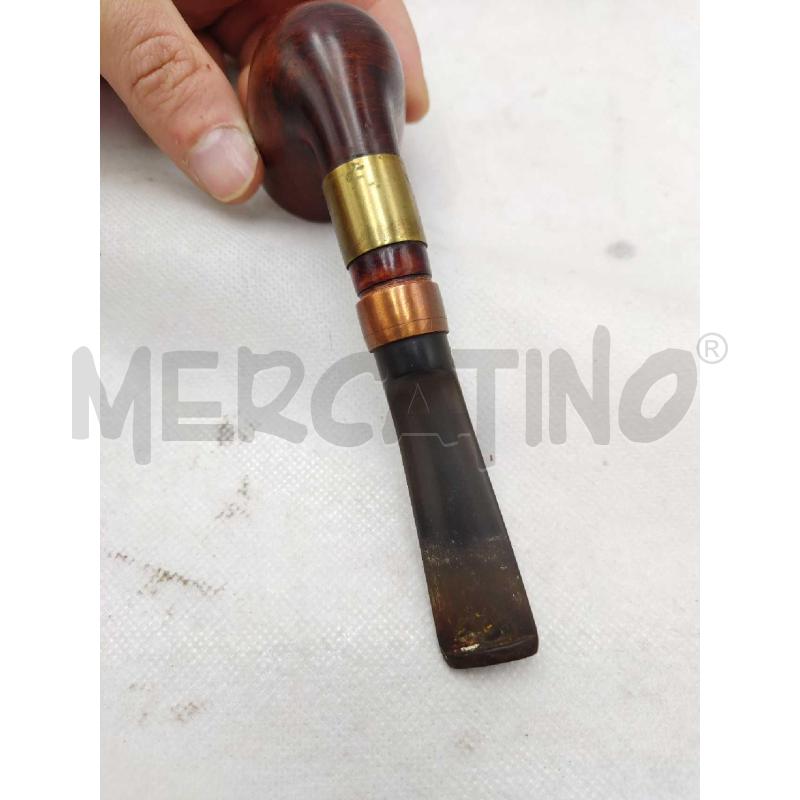PIPA MARRONE CON PUNTINO BIANCO LATERALE | Mercatino dell'Usato Settimo torinese 3