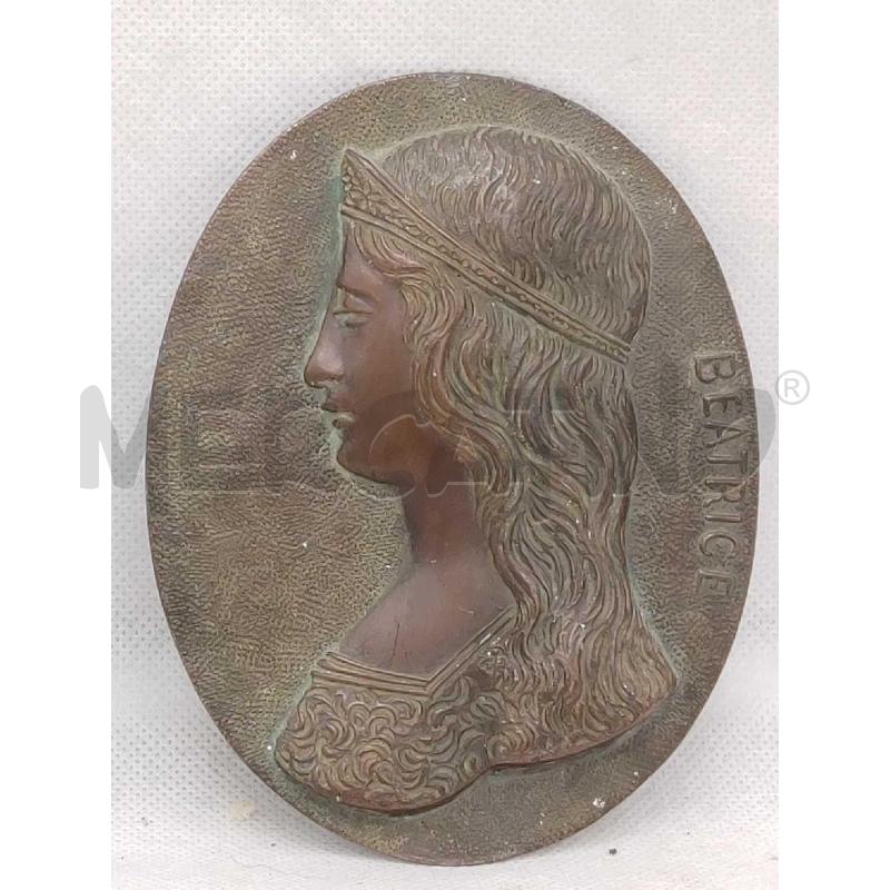 PLACCHE BRONZO DANTE E BEATRICE CESARE RUGA COPPIA  | Mercatino dell'Usato Settimo torinese 3