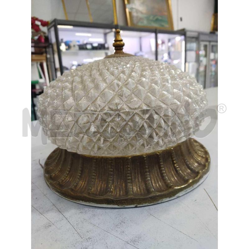 PLAFONIERA VINTAGE DORATA | Mercatino dell'Usato Settimo torinese 3