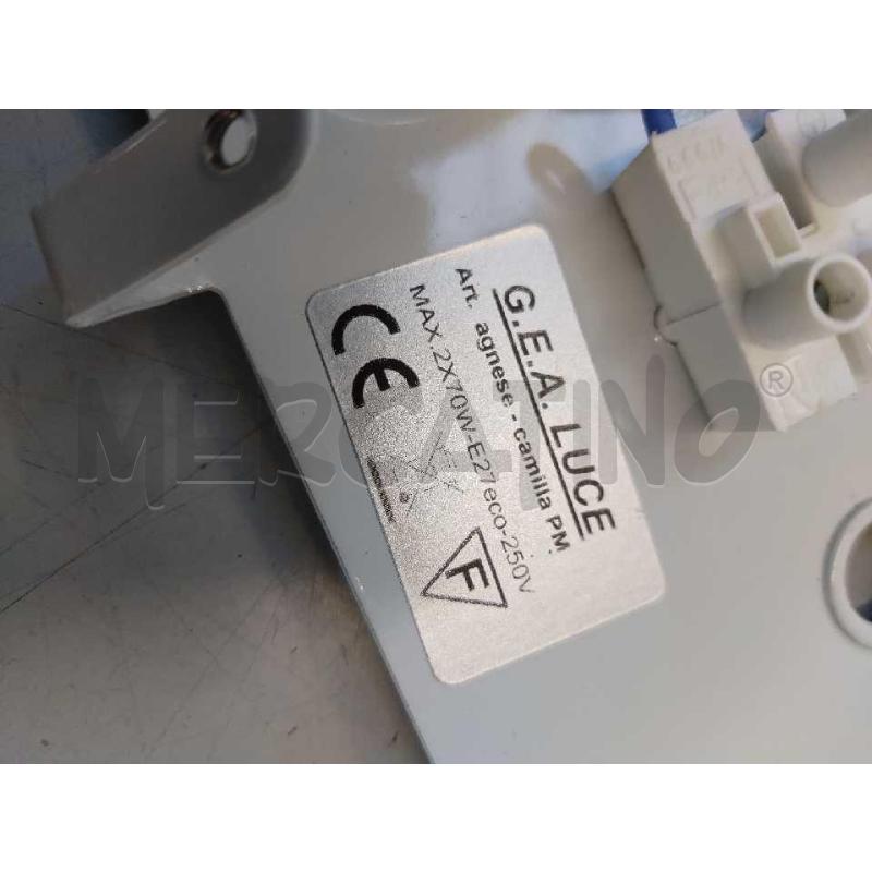 PLAFONIERA  VETRO METALLO AGNESE CAMILA PM GEA LUCE  | Mercatino dell'Usato Settimo torinese 3