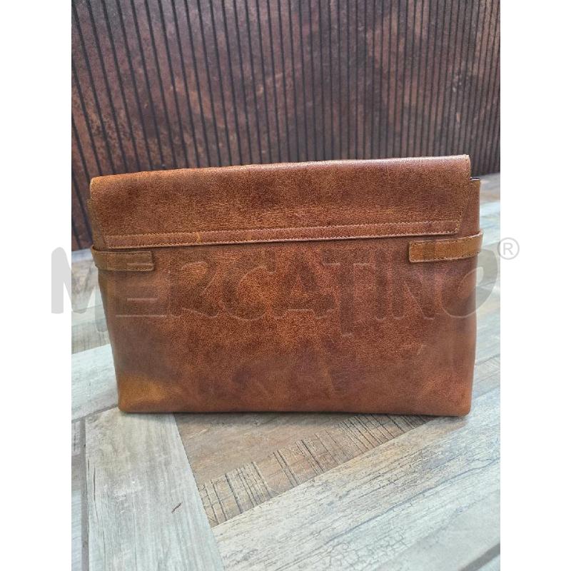 POCHETTE A MANO EMPORIO ARMANI PELLE CAMMELLO | Mercatino dell'Usato Settimo torinese 4