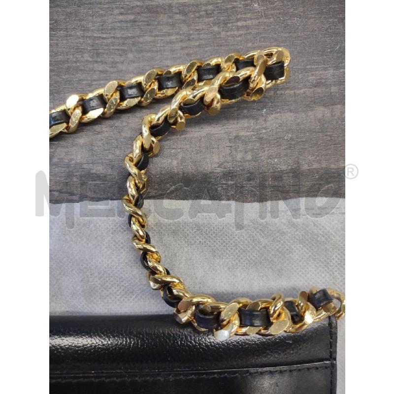 POCHETTE CON TRACOLLA MAX &CO PELLE NERA LISCIA | Mercatino dell'Usato Settimo torinese 4