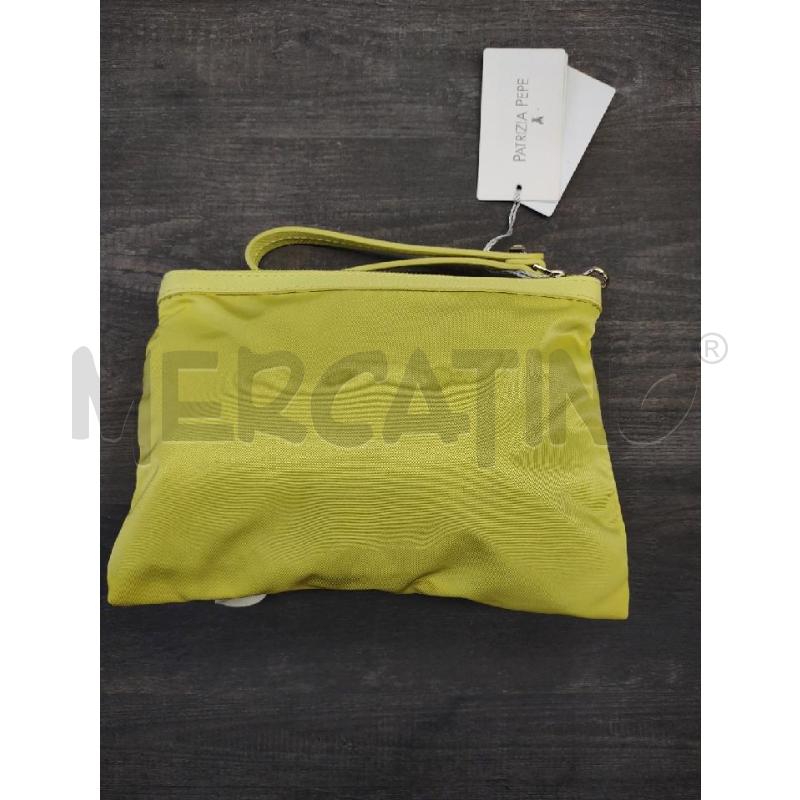 POCHETTE PATRIZIA PEPE GIALLA FIORI ROSA NUOVA | Mercatino dell'Usato Settimo torinese 2