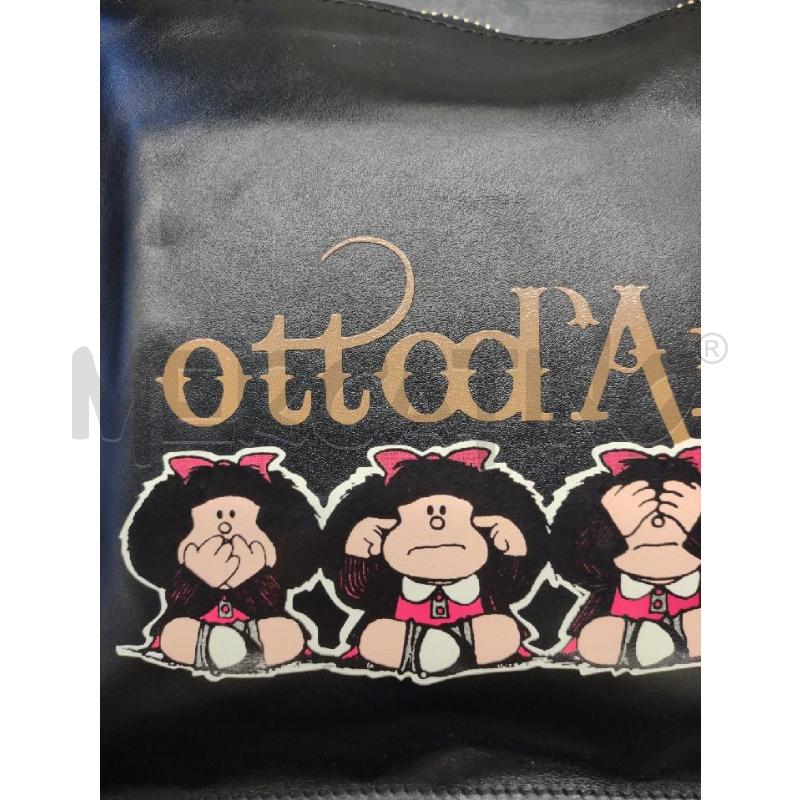 POCHETTE PELLE NERA OTTOD'AME  | Mercatino dell'Usato Settimo torinese 3