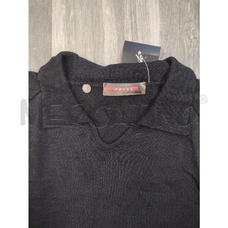 POLO DONNA IN MAGLIA NERA PRADA | Mercatino dell'Usato Settimo torinese 3