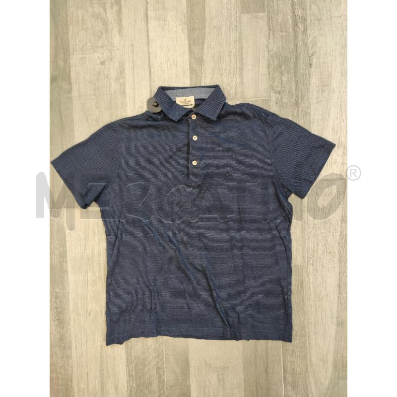 POLO UOMO BROOKSFIELD BLU RIGHINE  | Mercatino dell'Usato Settimo torinese 1