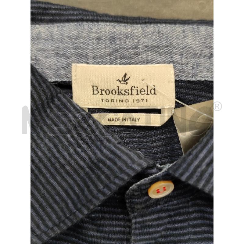 POLO UOMO BROOKSFIELD BLU RIGHINE  | Mercatino dell'Usato Settimo torinese 3