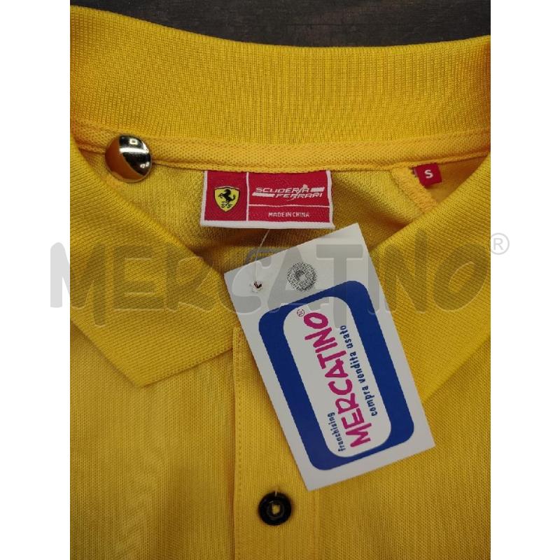 POLO UOMO SCUDERIA FERRARI GIALLA  | Mercatino dell'Usato Settimo torinese 3