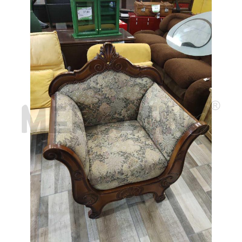 POLTRONA GRANDE IN NOCE | Mercatino dell'Usato Settimo torinese 1