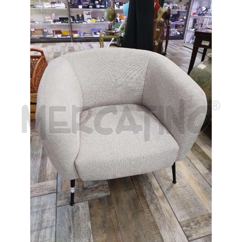 POLTRONCINA GRIGIA TESSUTO | Mercatino dell'Usato Settimo torinese 1