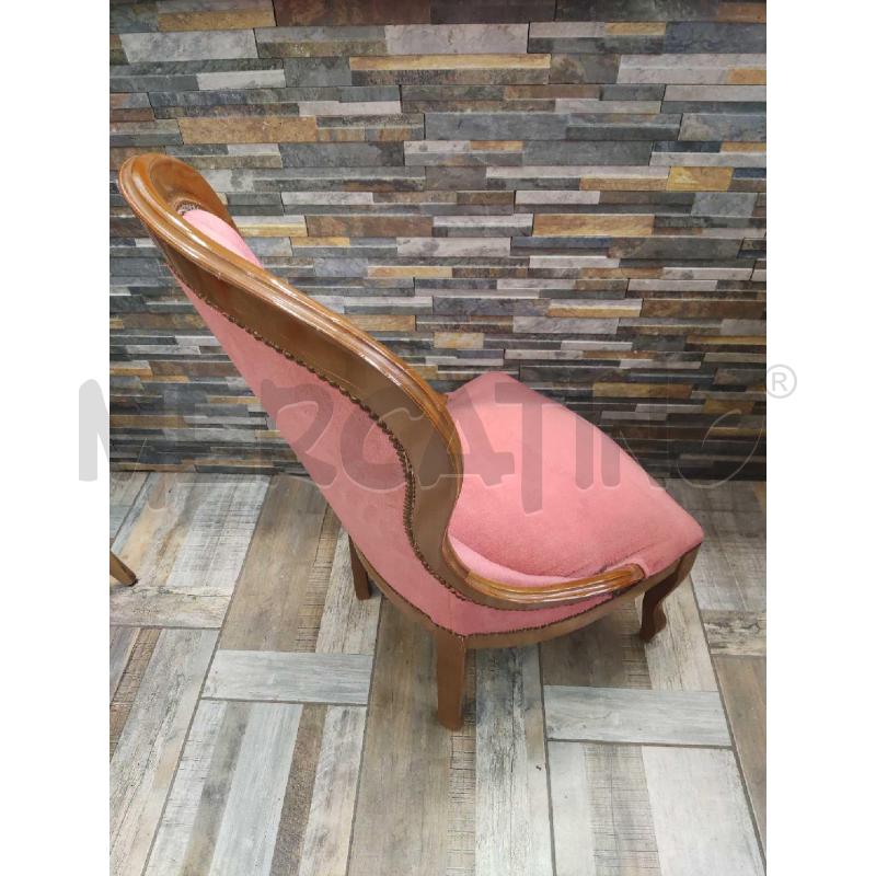 POLTRONCINA LEGNO SEDUTA ROSSA  | Mercatino dell'Usato Settimo torinese 3