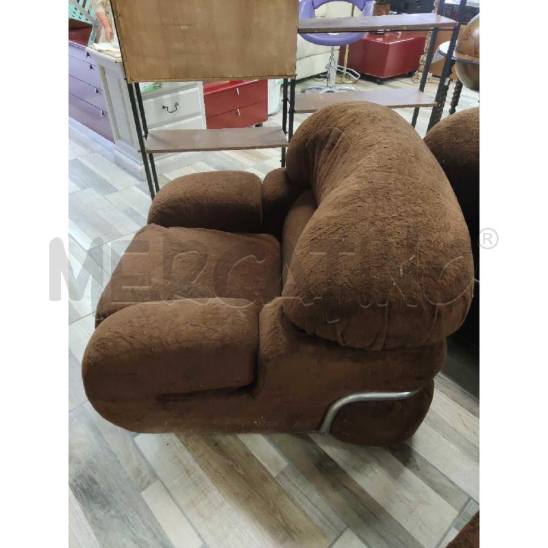 POLTRONE MODERNARIATO BRACCIA BLISSETTATE ANNI 70 | Mercatino dell'Usato Settimo torinese 3