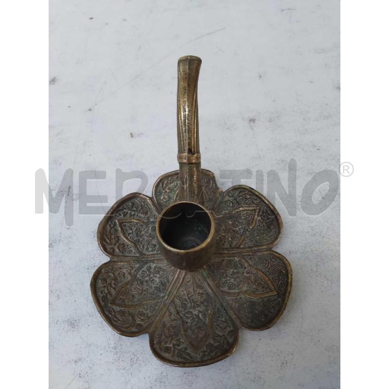 PORTA CANDELA PIPA IN OTTONE | Mercatino dell'Usato Settimo torinese 2
