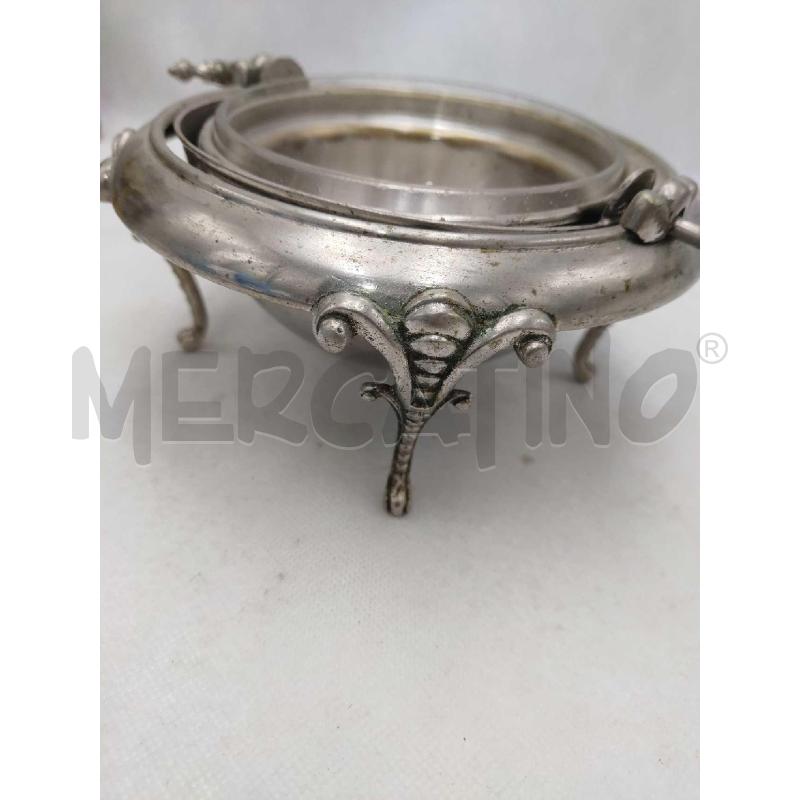 PORTA CAVIALE  METALLO CON COPERCHIO GIREVOLE | Mercatino dell'Usato Settimo torinese 3