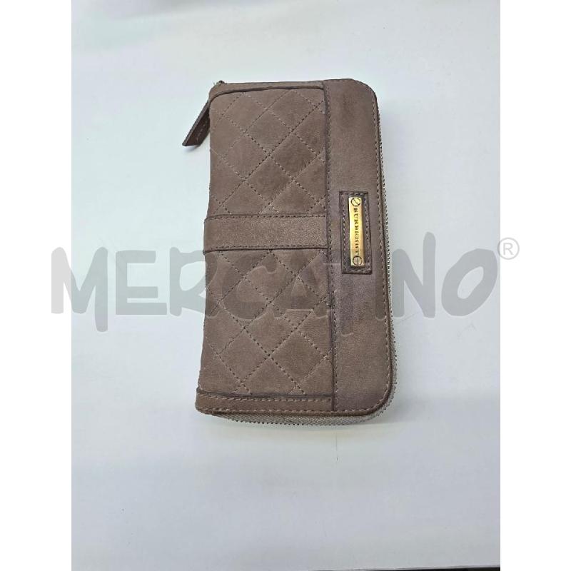 PORTA FOGLIO BURBERRY PELLE BEIGE TRAPUNTAT | Mercatino dell'Usato Settimo torinese 1