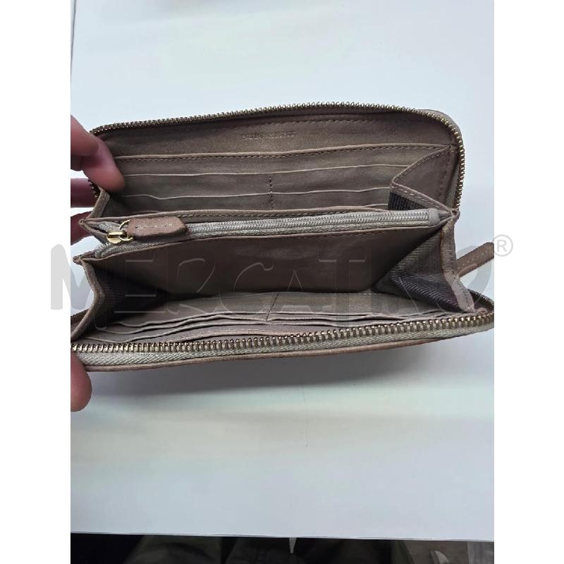 PORTA FOGLIO BURBERRY PELLE BEIGE TRAPUNTAT | Mercatino dell'Usato Settimo torinese 3