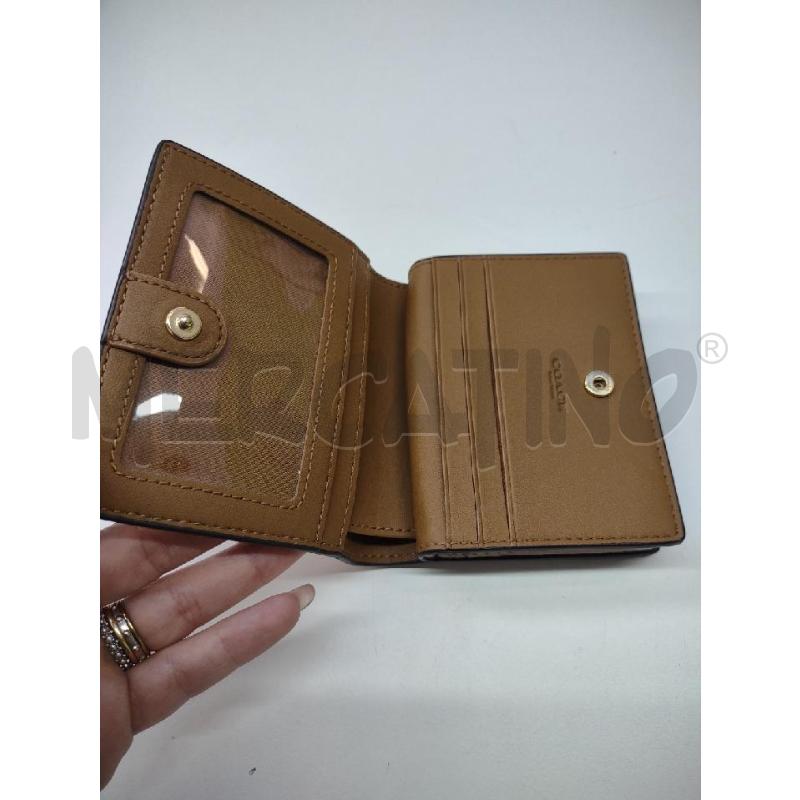 PORTA FOGLIO COACH PELLE MARTELLATA PANNA | Mercatino dell'Usato Settimo torinese 2