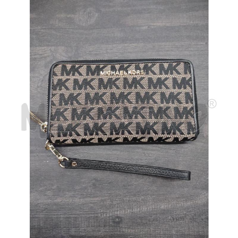 PORTA FOGLIO MICHAEL KORS BEIGE MULTILOGO NERO | Mercatino dell'Usato Settimo torinese 1