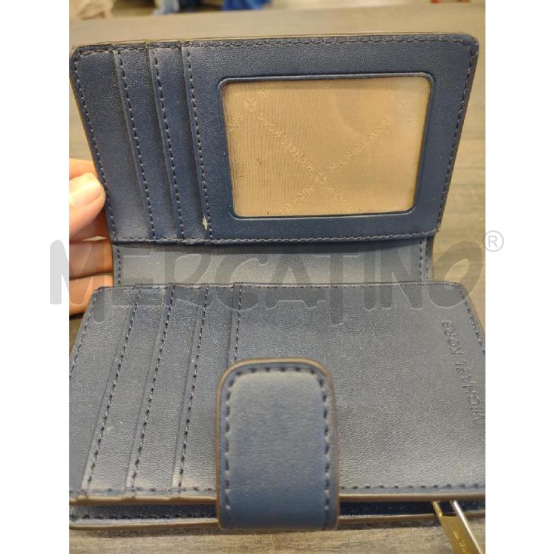 PORTA FOGLIO MICHAEL KORS BLU NOTTE MULTILOGO | Mercatino dell'Usato Settimo torinese 3