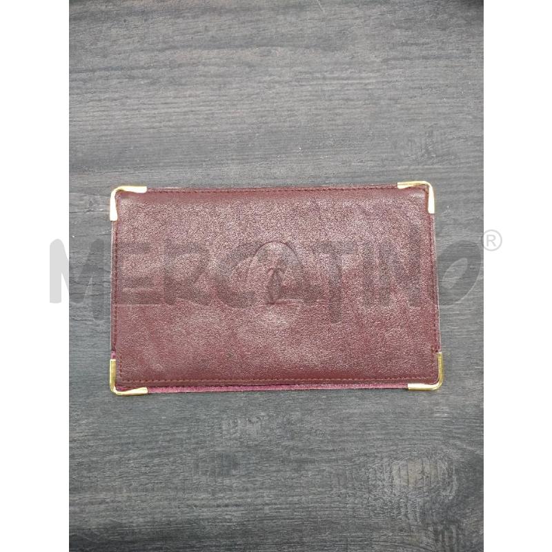 PORTA FOGLIO PORTA CARTE CARTIER PELLE BORDEAUX | Mercatino dell'Usato Settimo torinese 1