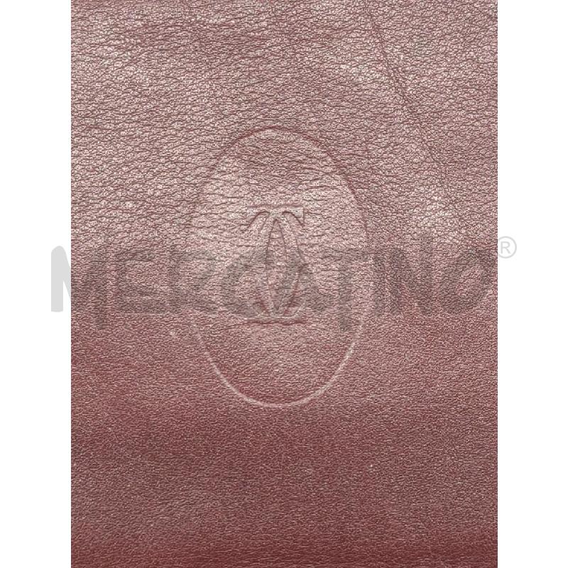 PORTA FOGLIO PORTA CARTE CARTIER PELLE BORDEAUX | Mercatino dell'Usato Settimo torinese 4