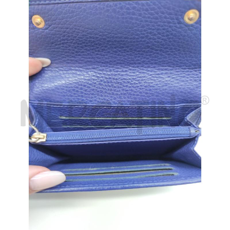 PORTA FOGLIO TRUSSARDI PELLE MARTELLATA BLU | Mercatino dell'Usato Settimo torinese 2