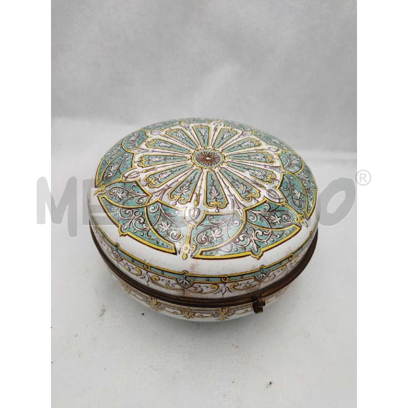 PORTA GIOIA CON PIEDINI CERAMICA DIPINTO VERDE | Mercatino dell'Usato Settimo torinese 1