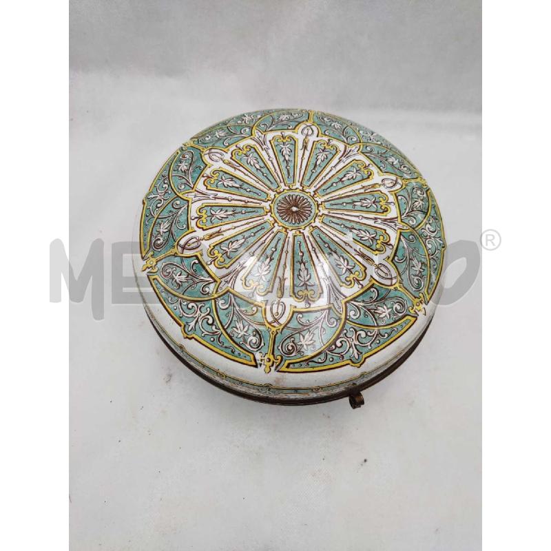 PORTA GIOIA CON PIEDINI CERAMICA DIPINTO VERDE | Mercatino dell'Usato Settimo torinese 2