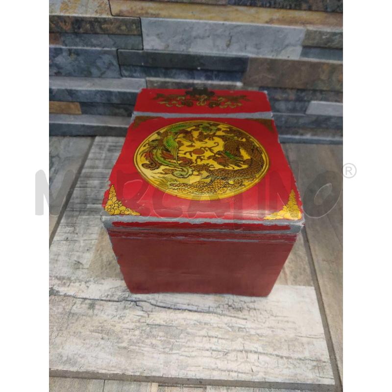PORTA GIOIE CINESE LACCATO ROSSO CON SPCCHIO | Mercatino dell'Usato Settimo torinese 5