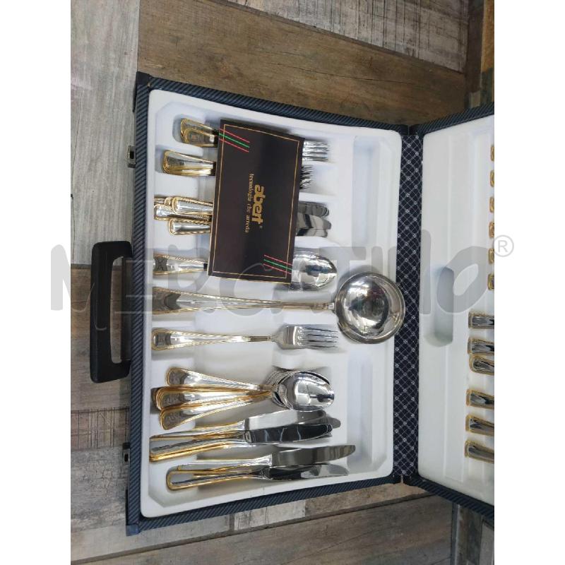 POSATE ABERT SERVIZIO COMPLETO INOX ORO | Mercatino dell'Usato Settimo torinese 2