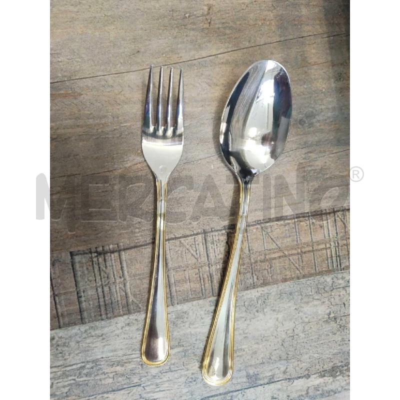 POSATE ABERT SERVIZIO COMPLETO INOX ORO | Mercatino dell'Usato Settimo torinese 4