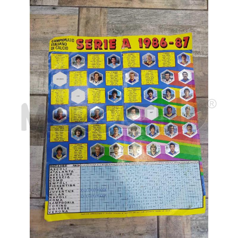 POSTER CAMPIONATO ITALIANO DI CALCIO 1986/1987 | Mercatino dell'Usato Settimo torinese 1