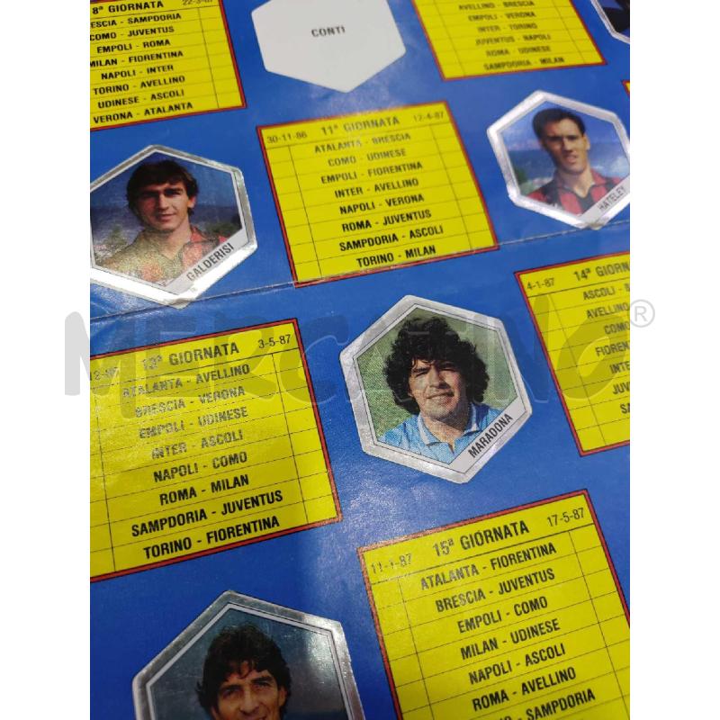 POSTER CAMPIONATO ITALIANO DI CALCIO 1986/1987 | Mercatino dell'Usato Settimo torinese 2