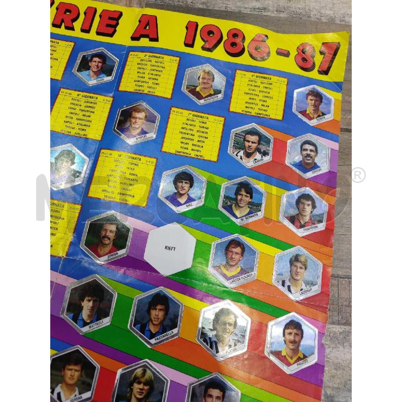 POSTER CAMPIONATO ITALIANO DI CALCIO 1986/1987 | Mercatino dell'Usato Settimo torinese 4