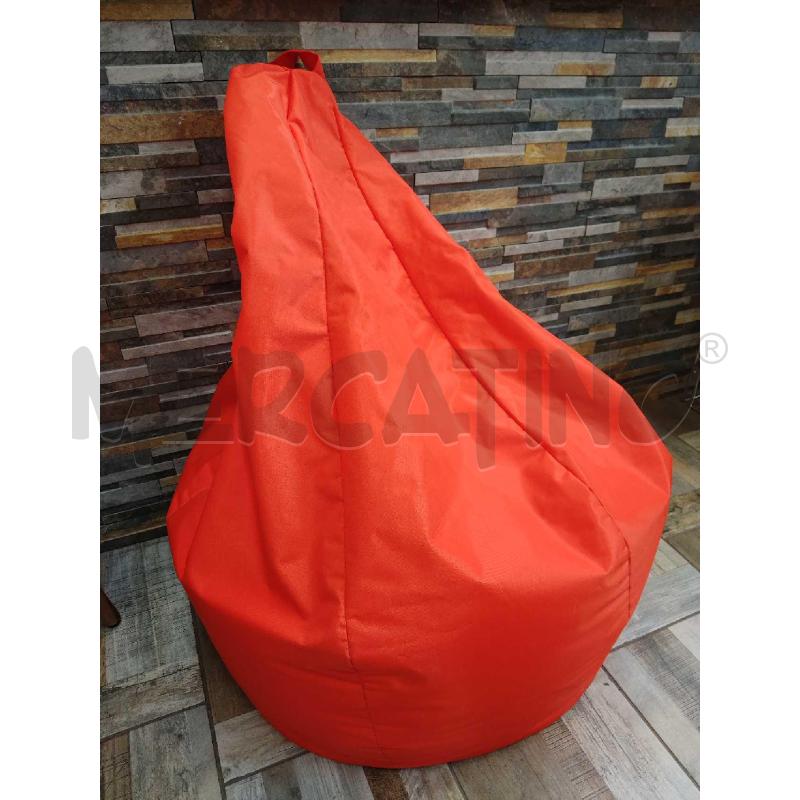 POUF TESSUTO ARANCIONE FURLA | Mercatino dell'Usato Settimo torinese 1