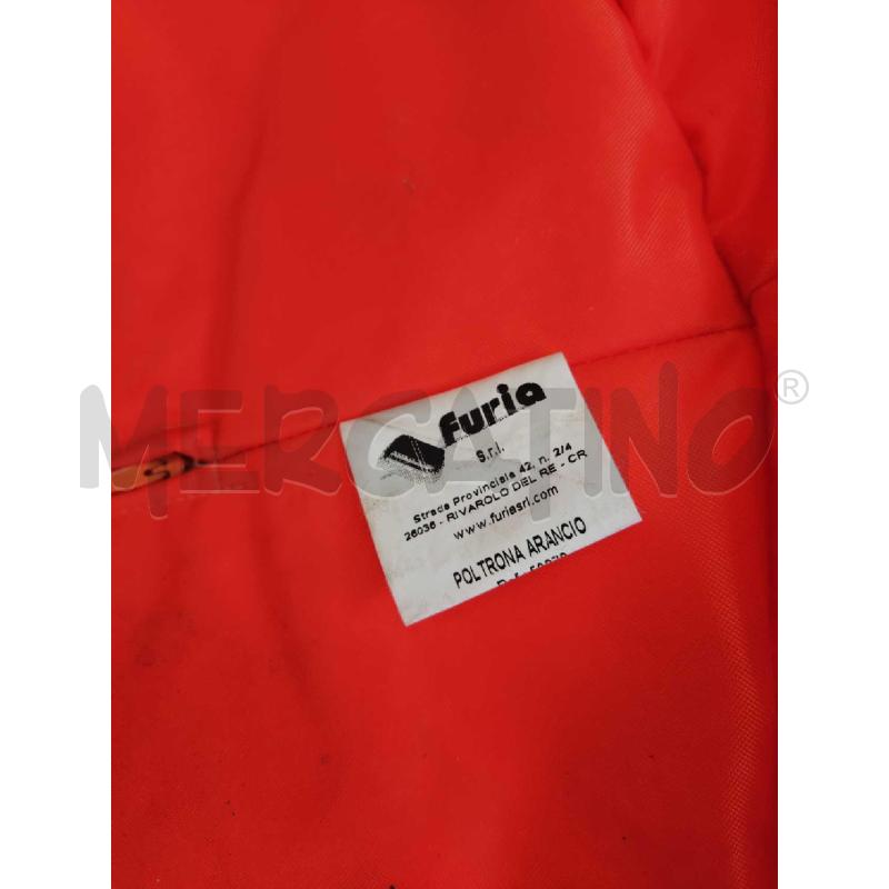 POUF TESSUTO ARANCIONE FURLA | Mercatino dell'Usato Settimo torinese 5