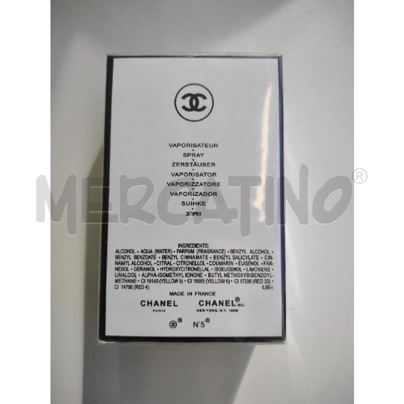 PROFUMO CHANEL N 5 100ML | Mercatino dell'Usato Settimo torinese 2