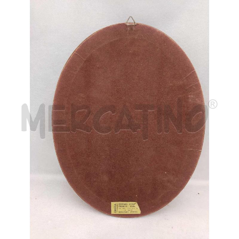 QUADRETTO CON LIRE OVALE CORNICETTA LEGNO | Mercatino dell'Usato Settimo torinese 2