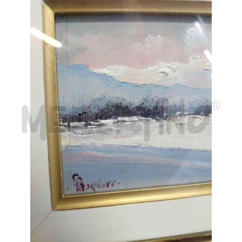 QUADRETTO PASQUERO PAESAGGIO INVERNALE | Mercatino dell'Usato Settimo torinese 2
