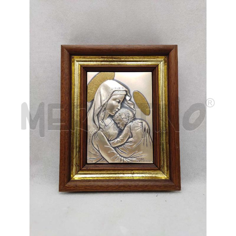QUADRETTO PICCOLO MADONNA ALLIONI CORNICE LEGNO  | Mercatino dell'Usato Settimo torinese 1