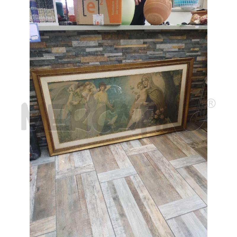 QUADRO ANGELI CORNICE DORATA GRANDE  | Mercatino dell'Usato Settimo torinese 1