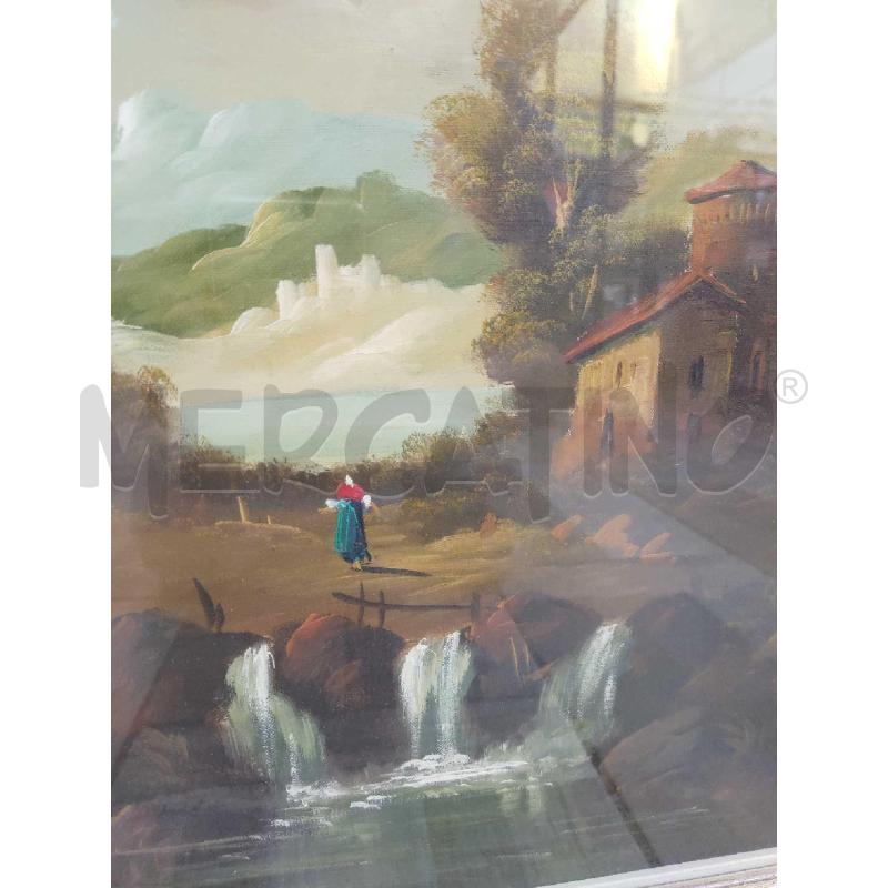 QUADRO CASCATA E ALBERO 63 X 82 XM  | Mercatino dell'Usato Settimo torinese 2