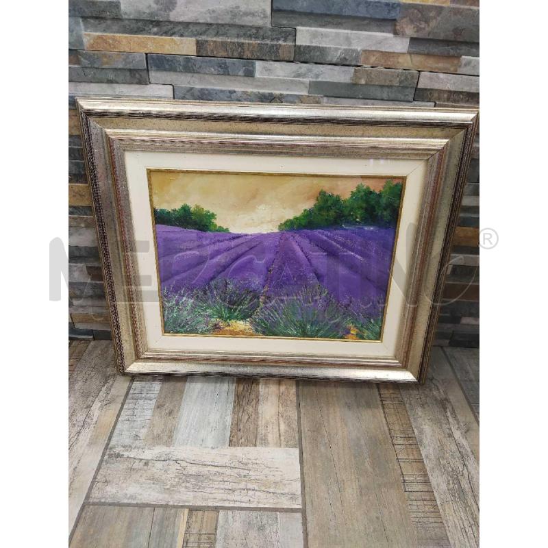 QUADRO CON FIORI VIOLA CAMPAGNA PICCOLO | Mercatino dell'Usato Settimo torinese 1